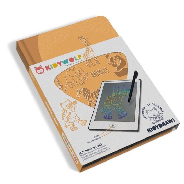 Kidydraw Mini Animales - Pizarra LCD Portátil · KDDRAWMA / Kidywolf