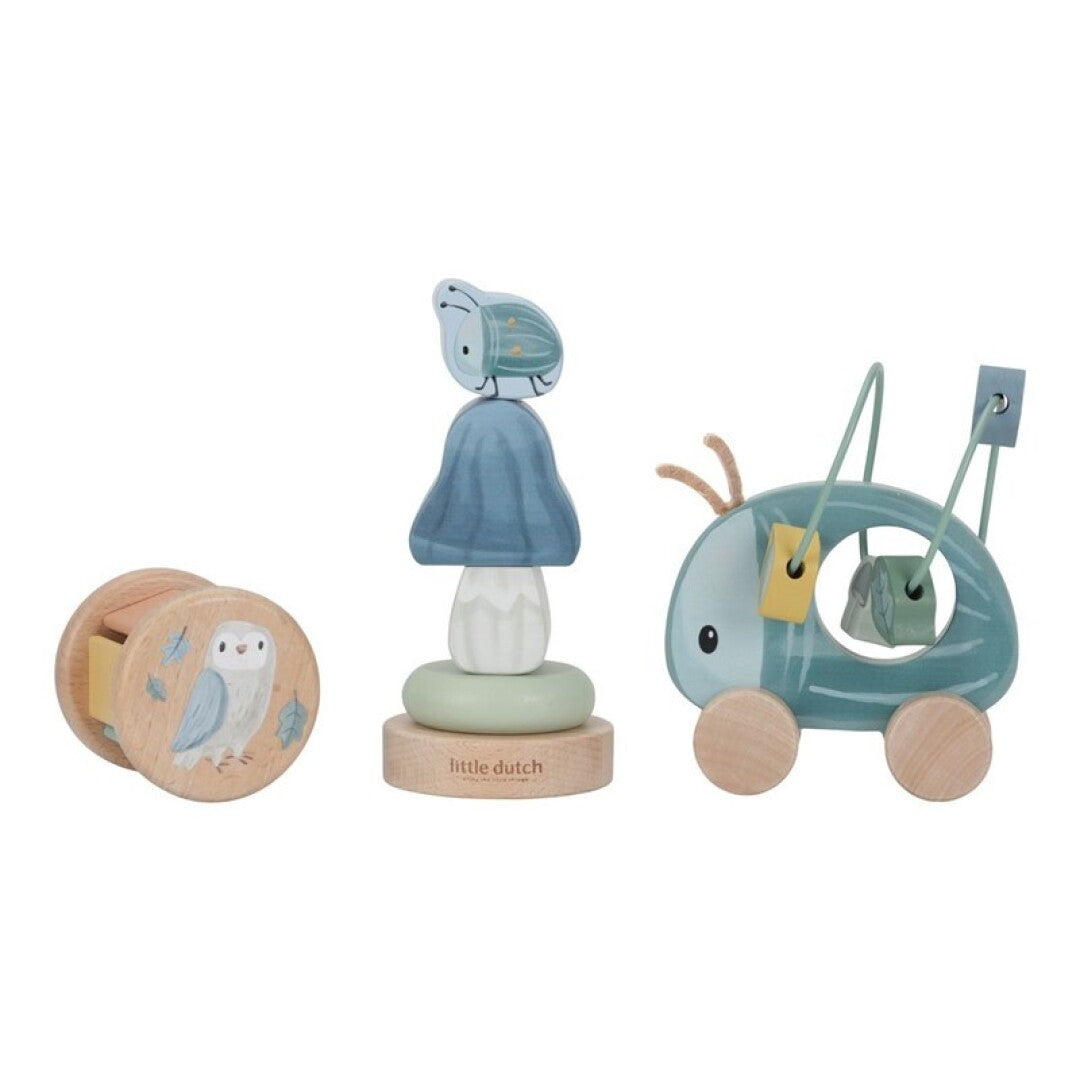 CAJA REGALO MADERA FOREST FRIENDS FSC - LITTLE DUTCH