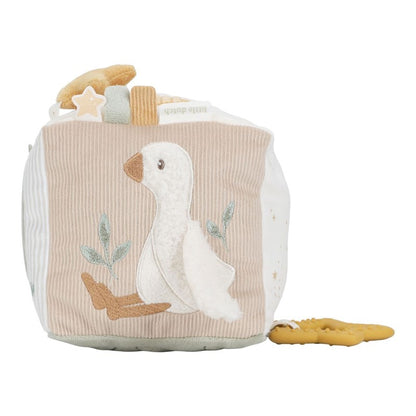 Cubo Blandito de Actividades Newborn Naturals · Little Dutch