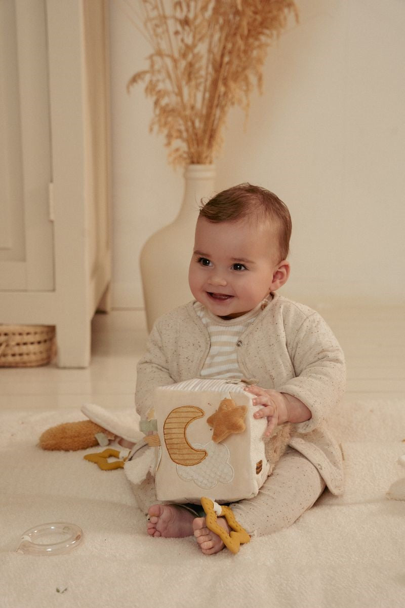 Cubo Blandito de Actividades Newborn Naturals · Little Dutch