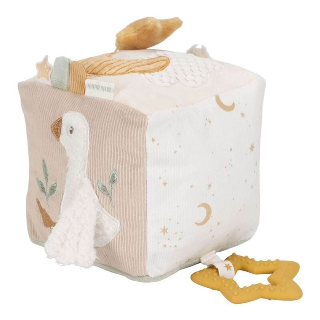 Cubo Blandito de Actividades Newborn Naturals · Little Dutch