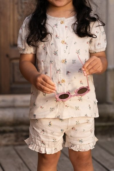 Blusa manga corta Fairy Bloom — Little Dutch