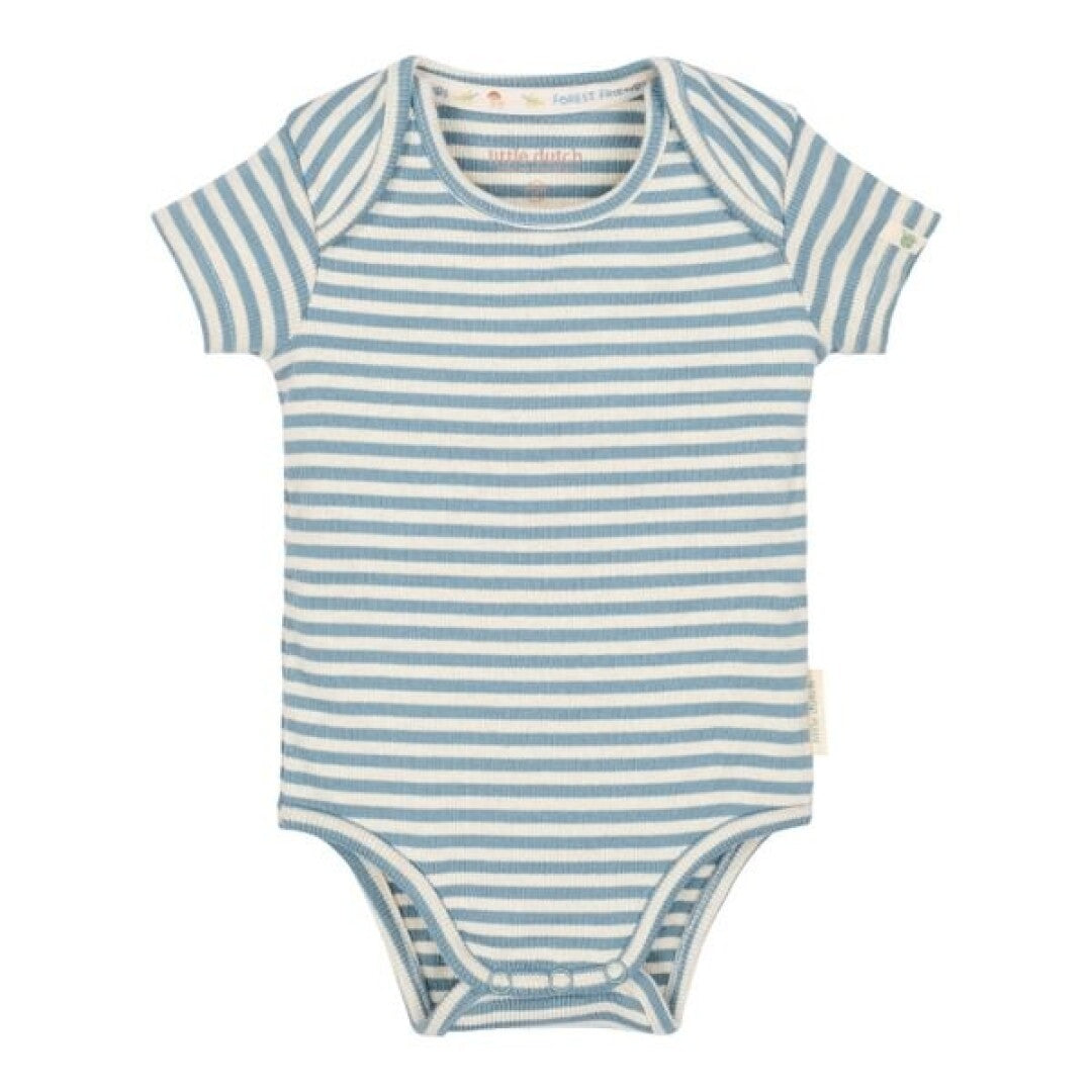 Body manga corta Stone Blue Stripe — Little Dutch