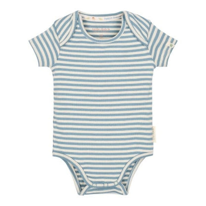 Body manga corta Stone Blue Stripe — Little Dutch