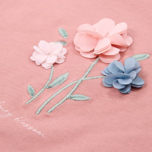 Camiseta manga corta Pink Blush — Little Dutch