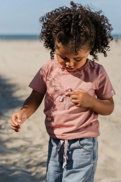 Camiseta manga corta Pink Blush — Little Dutch