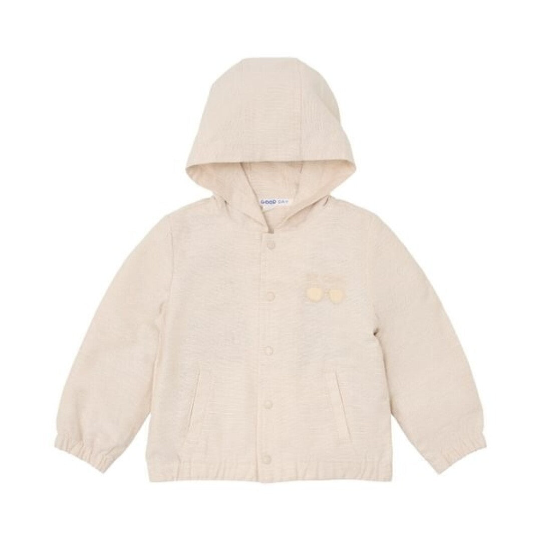 Cardigan con capucha Sand — Little Dutch
