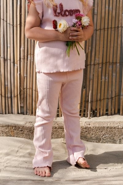 Pantalón flared Fairy Pink — Little Dutch