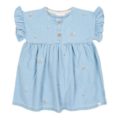 Vestido manga corta Denim — Little Dutch