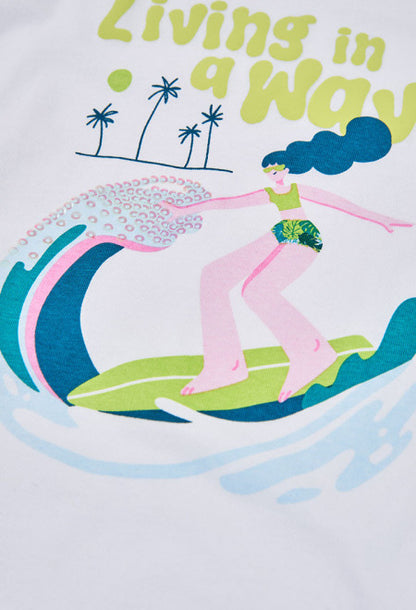 Camiseta punto de niña