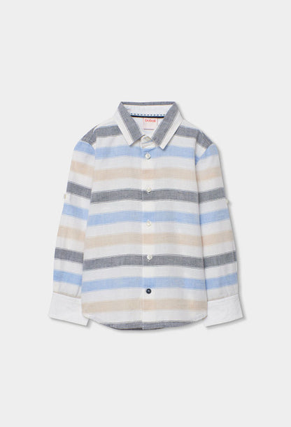 Camisa lino listada de niño