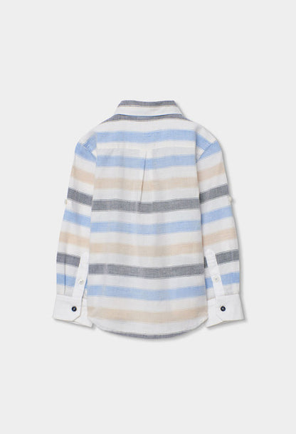 Camisa lino listada de niño