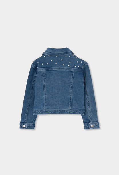 Cazadora denim elástico de niña