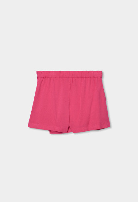 Falda-short viscosa de niña