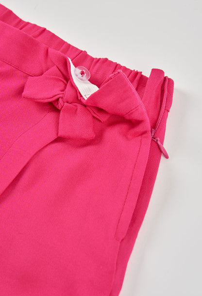 Falda-short viscosa de niña