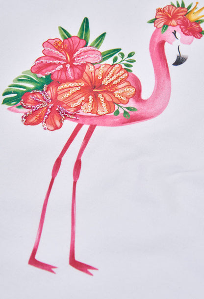 Camiseta punto elástico de niña