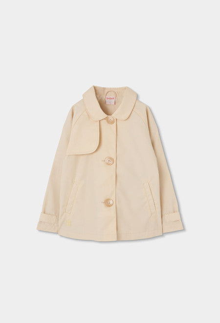 Gabardina tejido técnico de niña