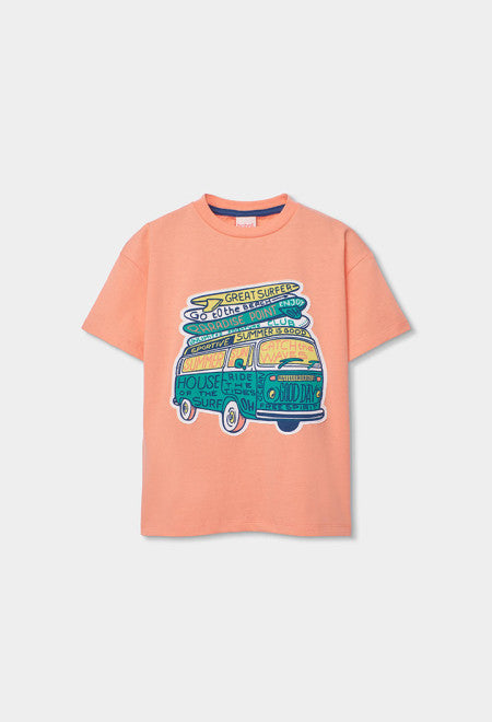 Camiseta punto tintada de niño