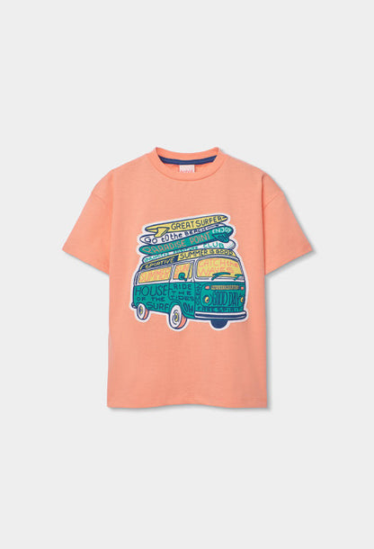 Camiseta punto tintada de niño