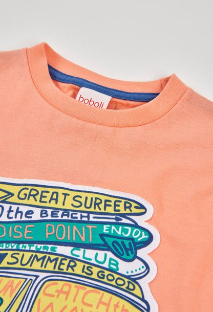 Camiseta punto tintada de niño