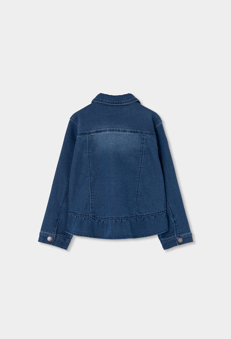 Cazadora denim punto de niña