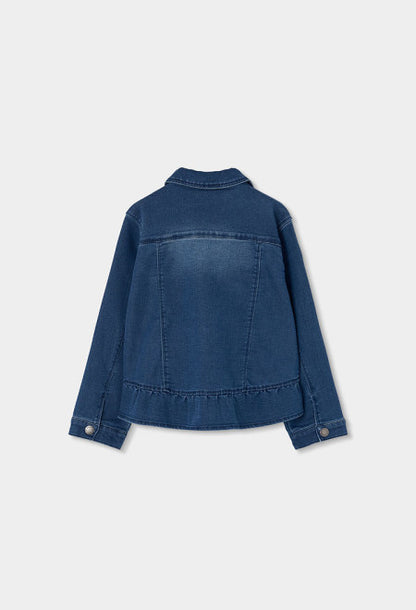 Cazadora denim punto de niña