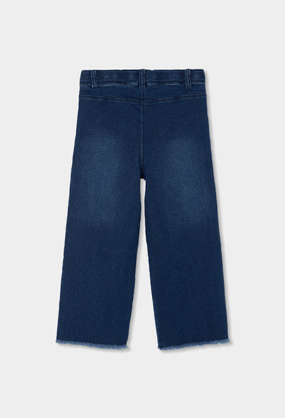 Pantalón denim punto de niña