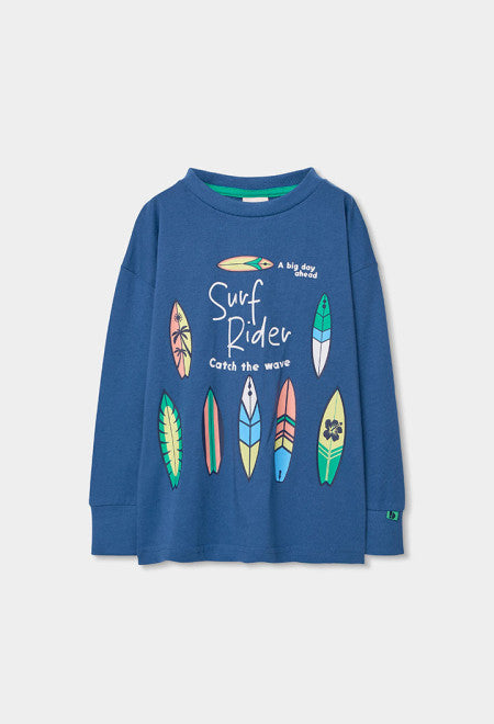 Camiseta punto manga larga de niño