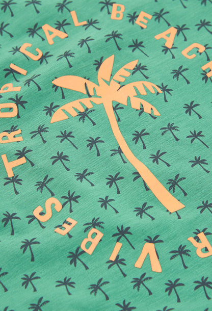 Camiseta punto flamé de niño