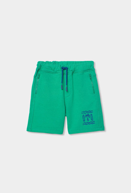 Bermudas felpa tintada de niño