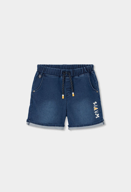 Bermudas denim punto de niño