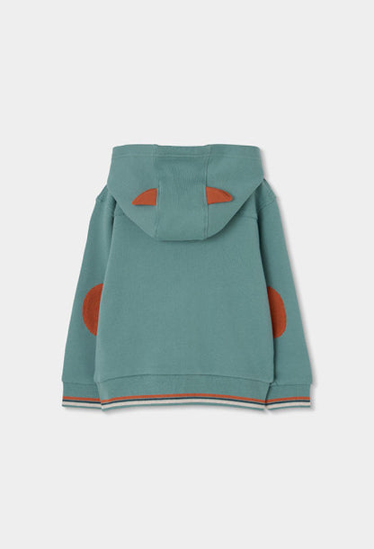 Chaqueta felpa con bandas de niño