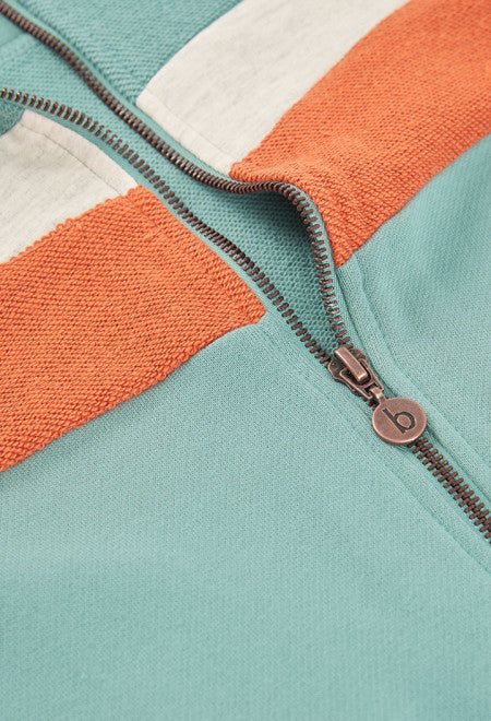 Chaqueta felpa con bandas de niño