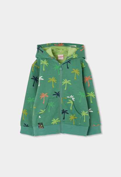 Chaqueta felpa "palmeras" de niño
