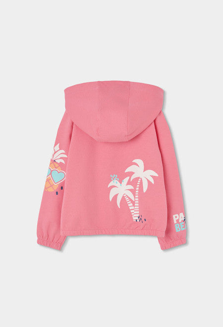 Chaqueta felpa de niña