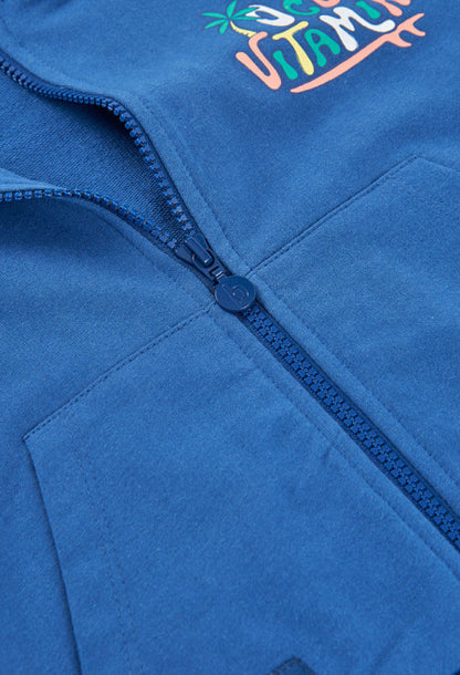 Chaqueta felpa con capucha de niño