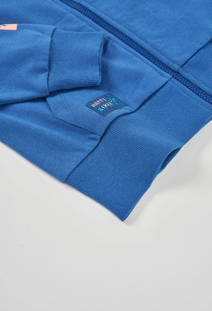 Chaqueta felpa con capucha de niño