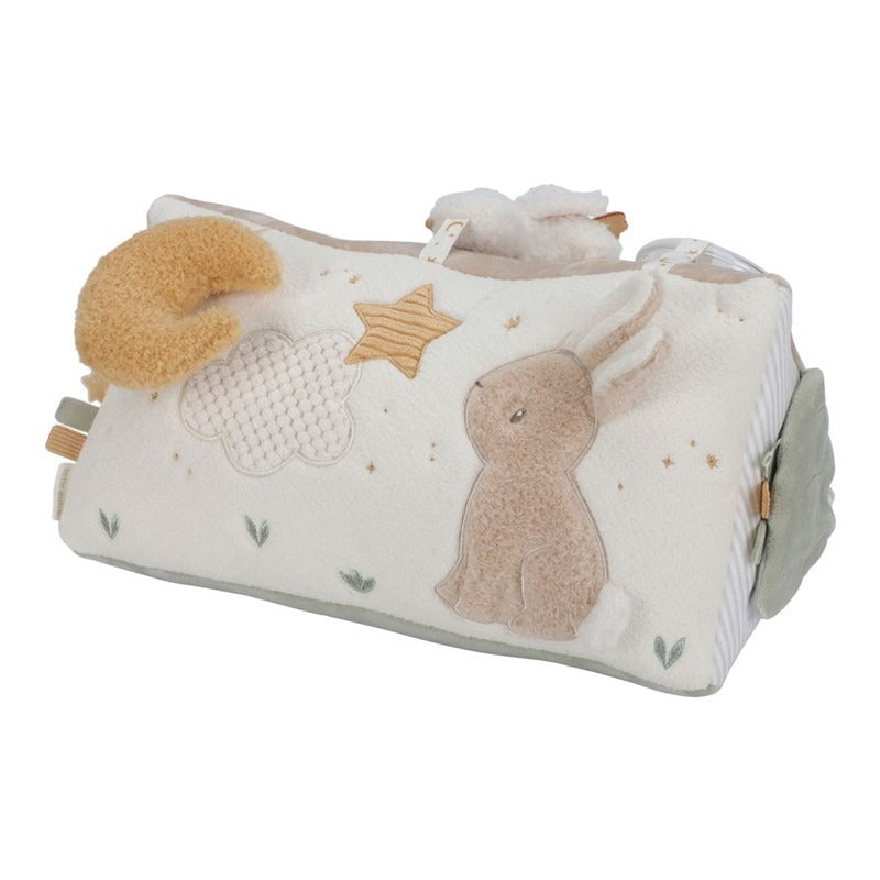 COJIN ACTIVIDADES TRIANGULAR NEWBORN NATURAL - LITTLE DUTCH