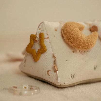 COJIN ACTIVIDADES TRIANGULAR NEWBORN NATURAL - LITTLE DUTCH