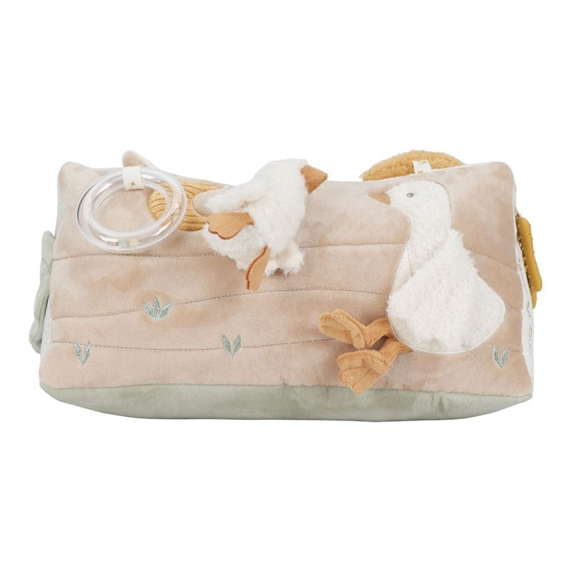 COJIN ACTIVIDADES TRIANGULAR NEWBORN NATURAL - LITTLE DUTCH