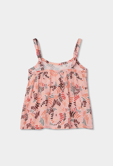 Blusa crepe estampada de niña