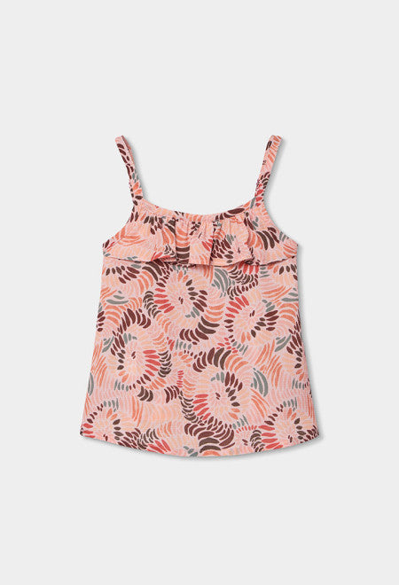 Blusa crepe estampada de niña