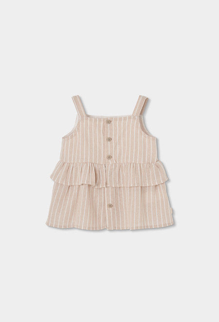 Top lino listado de niña