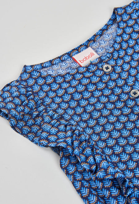 Mono de tejido estampado de niña