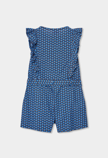 Mono de tejido estampado de niña