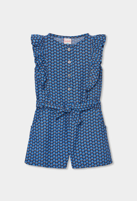 Mono de tejido estampado de niña