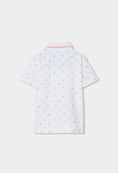 Polo piqué estampado de niño