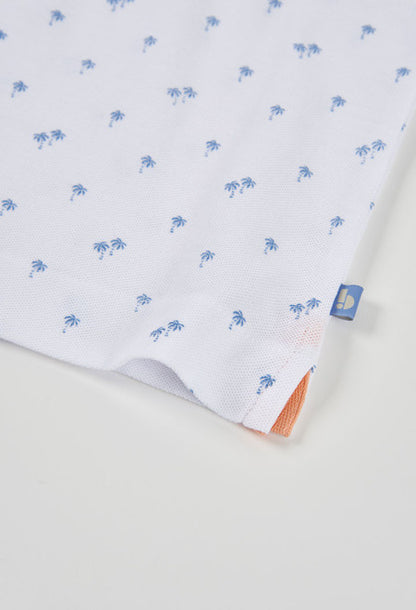 Polo piqué estampado de niño