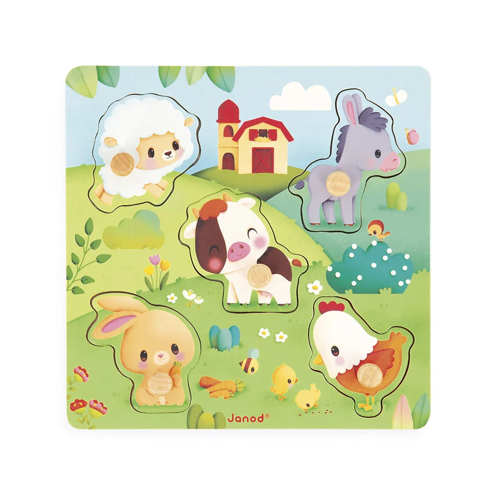GRANJA - PUZLE TÁCTIL DE LA GRANJA – Janod
