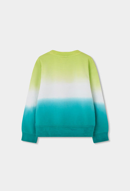 Sudadera felpa tintada de niña